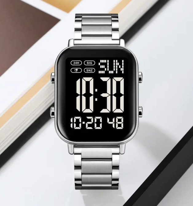 Чоловічий наручний годинник Skmei 2259 (Сріблястий з чорним) Київ - фото 4