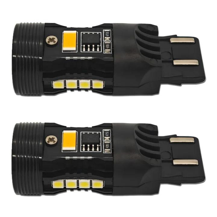 Комплект світлодіодних ламп StarLight LED SL-CB7 CANBUS W21/5W (7443) W3X16q DRL + поворот 12V Харків - фото 13