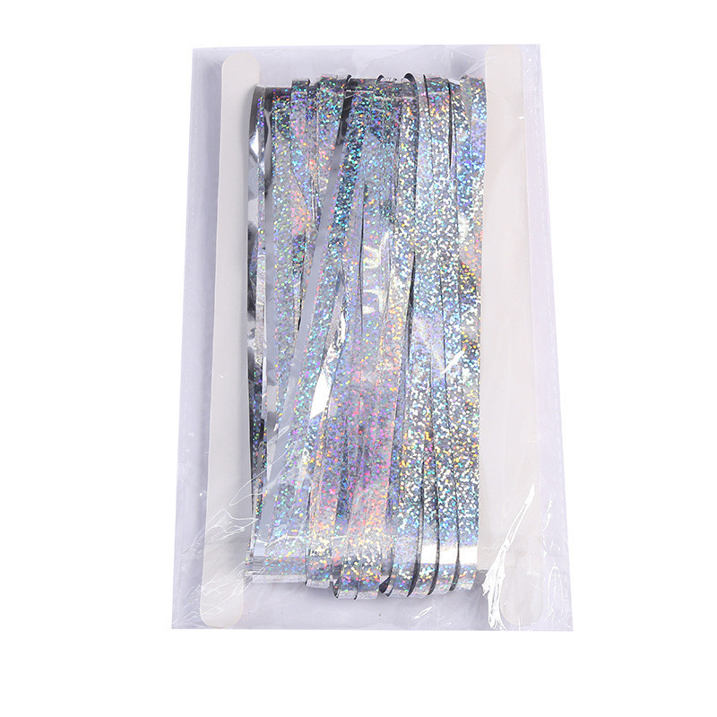 Дощик для фотозони з голограмою прикраса 245 см на 92 см сріблястий Київ - фото 9