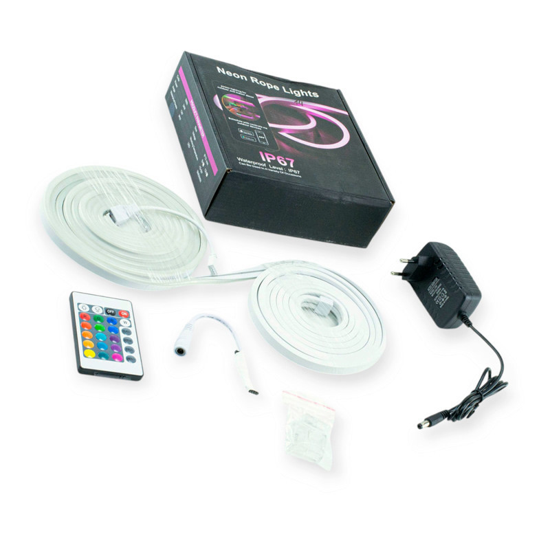 Стрічка світлодіодна 5м 12V 300L (3528) RGB пульт гнучка Мукачево - фото 1