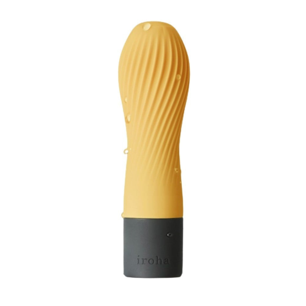 Мини вибратор нереалистичный Zen Iroha Tenga, медицинский силикон, желтый Sex Aura Киев - изображение 1