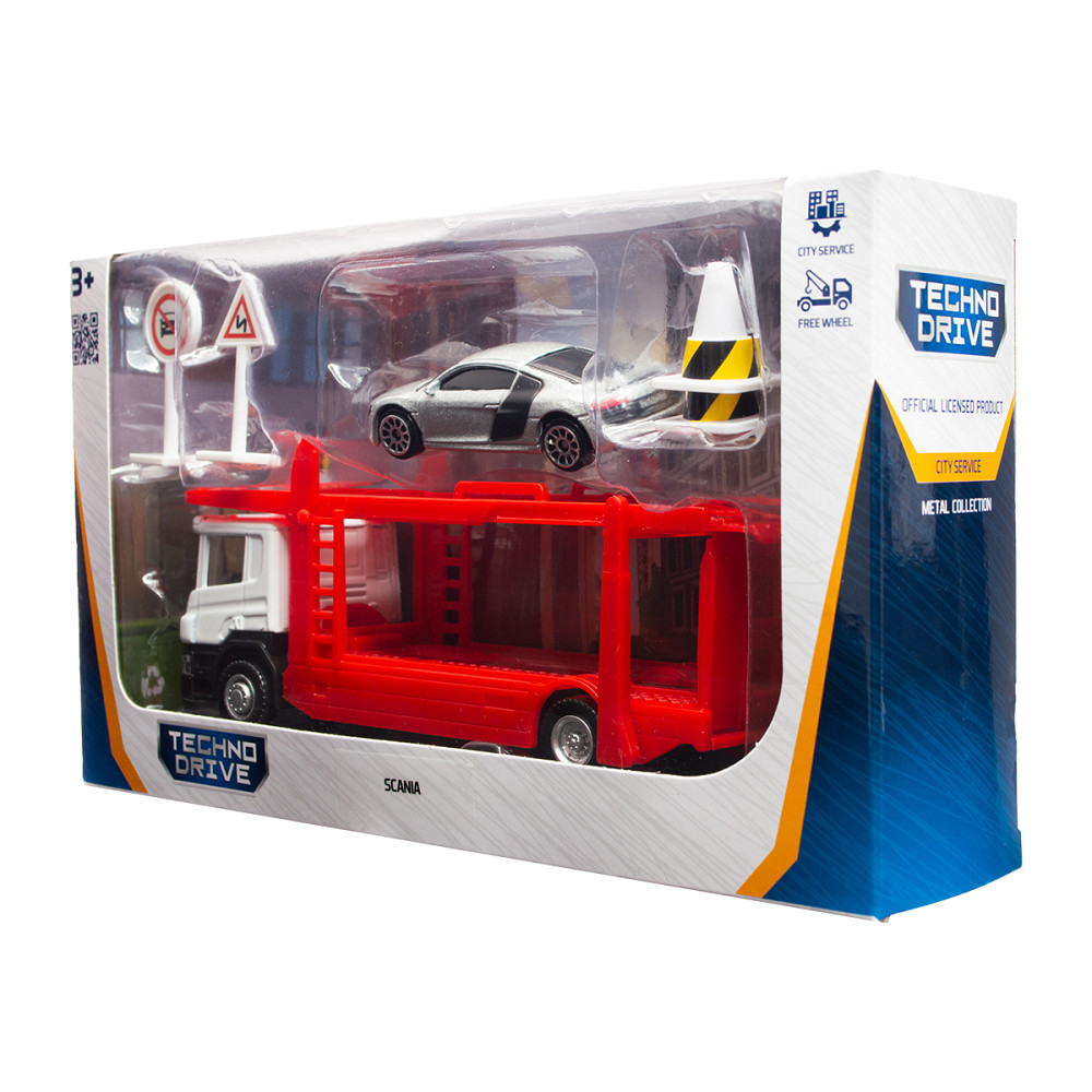 Ігровий набір – Автоперевізник Scania (автоперевізник, машина, аксес.) Дніпро - фото 4