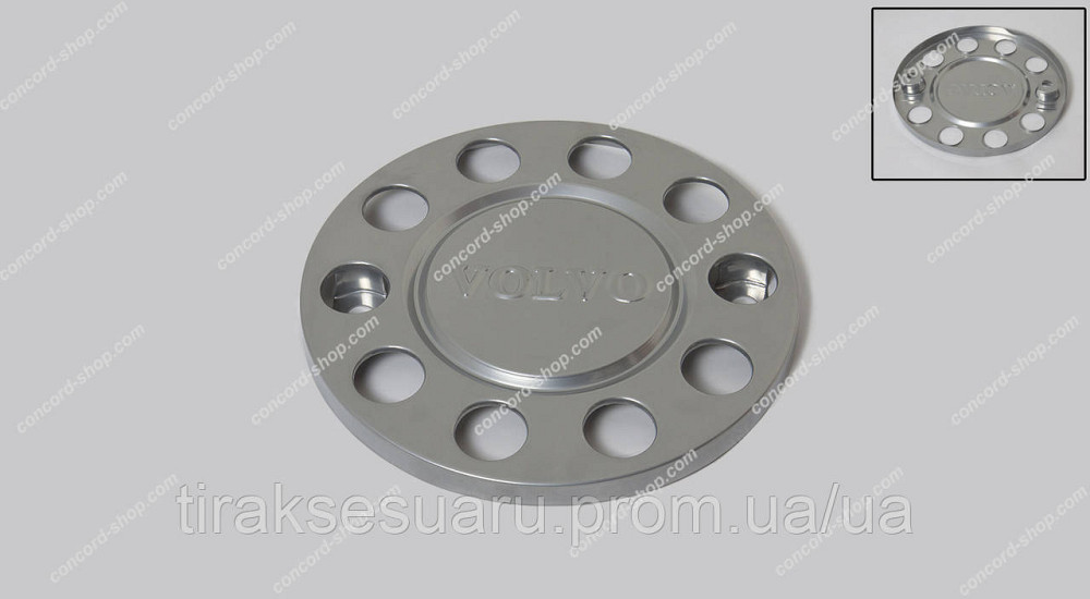 Ковпак колеса передній VOLVO 22.5 корона. метал Ковпак колеса корона передній VOLVO 22.5 (метал) Луцьк - фото 1