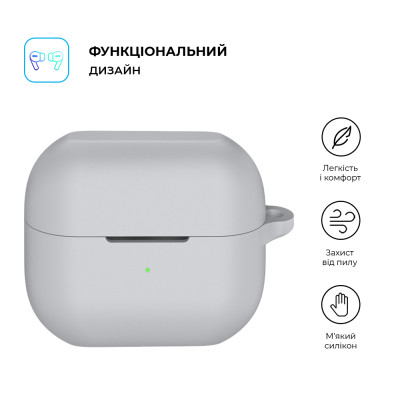 Чехол для наушников Armorstandart Hang Case для Samsung Galaxy Buds 3/3 Pro Grey (ARM79984) Винница - изображение 2
