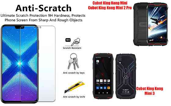 Защитное стекло NeoGlass для Cubot King Kong Mini, Mini 2 Pro, Mini 3 – ультрапрозрачное и устойчивое Киев