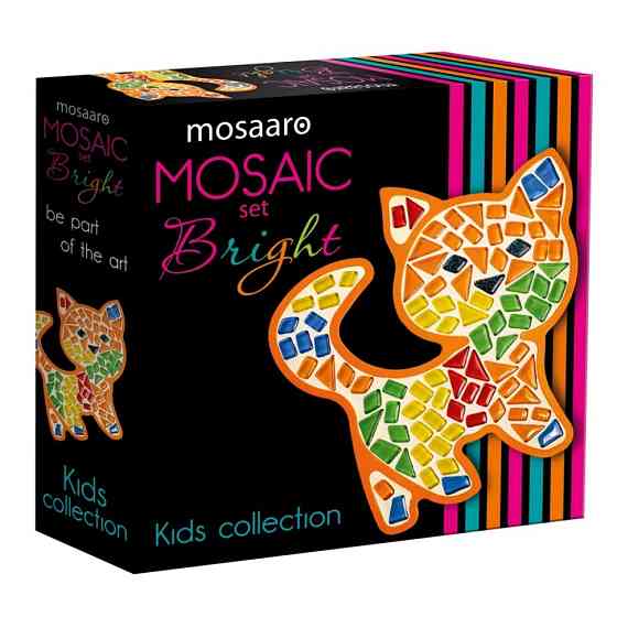 Дитячий набір для творчості кришталева мозаїка "Котик" МА7006 Вінниця