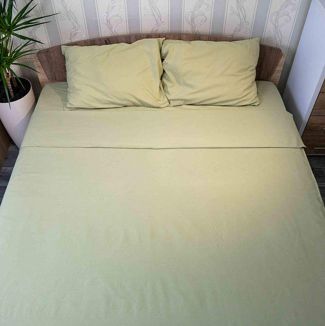 Підковдра 180x215 Поплін GM Textile 120 г/м2 Бавовна (Оливковий) Суми - фото 3