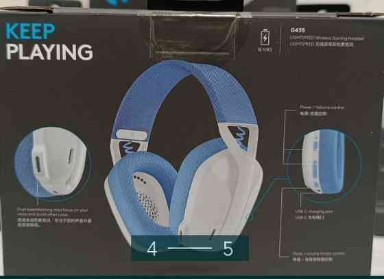 Наушники Беспроводные : Logitech G435 White / Белые. Харьков