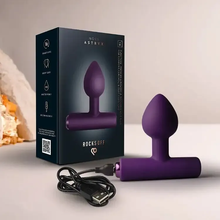 Анальна вібропробка Rocks Off NOVA Astryx Purple Львів - фото 2