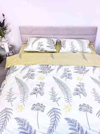 Ecotton Комплект постільної білизни Ecotton полуторний 150х215 см Польові квіти на білому 24305 Коломия