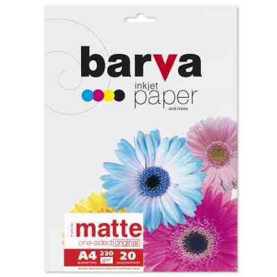 Фотопапір Barva A4 Original 230 g/m2, matte, 20c (IP-A230-204) Вінниця