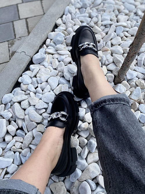 GREMMY Туфлі жіночі GREMMY 200 цепи чорні (весна-осінь, шкіра натуральна) (4384) 38р.39р.40р.41 Коломыя - изображение 10