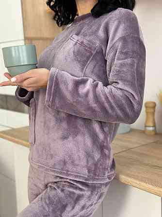 Махровый костюм с декоративными карманами Luci 42-44, Лиловый Киев