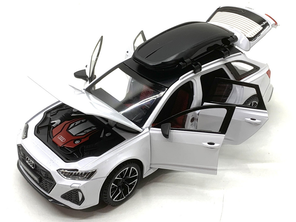 Машина Автосвіт Audi rs 6 інерційна відчиняються двері капот багажник 21см Білий (AP-2026) Чернигов - изображение 8