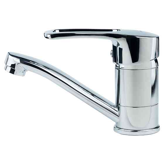 Смеситель MD Ø40 для кухни гусак прямой 150мм на шпильке AQUATICA MD-2B144C (9712120) Киев