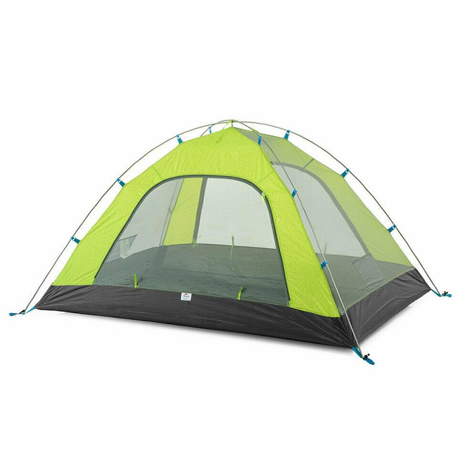 Намет чотиримісний Naturehike P-Series NH18Z044-P, 210T/65D, зелений Киев - изображение 2