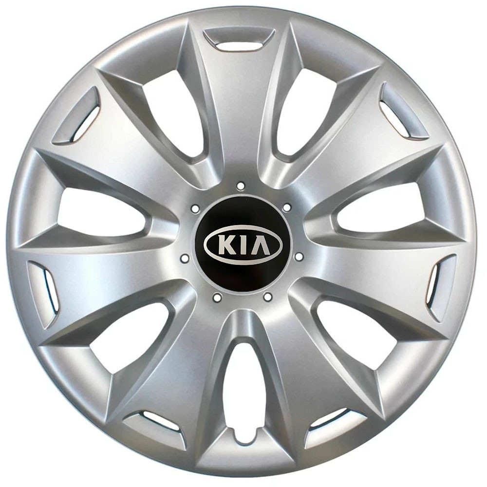 Автомобильные модельные колпаки R16 Kia 417 4шт, SJS, серебряные Киев - изображение 1