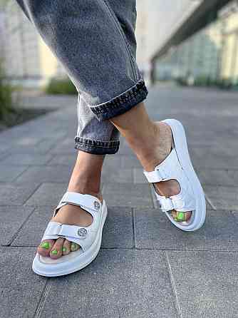 Edan Instruments Шльопанці жіночі EDAN 777 білі (літо, шкіра натуральна) (5134) Коломия