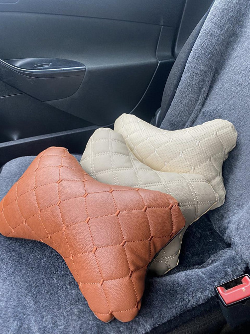 Подушки подголовники под шею в авто, Авто подушка под шею для водителя. Подушка на подголовник на резинке. . Киев - изображение 2