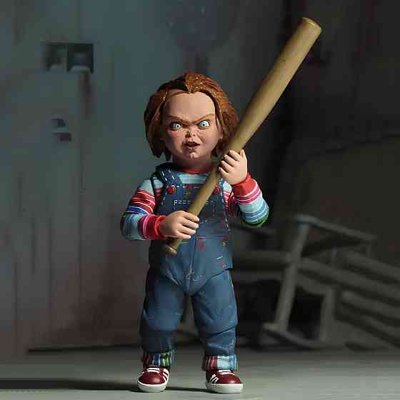 NECA Лялька Чакі. Фігурка із фільму Чакі. Іграшка Chucky. Чаки із змінними аксесуарами 10 см Київ
