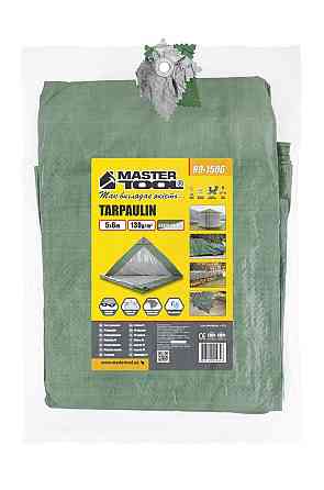 MASTERTOOL Тент MASTERTOOL GREEN/SILVER 5х6 м двосторонній 130 г/м² 89-1506 Коломия