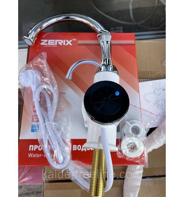 Кран із підігрівом води на мийку ZERIX ELW21-EW з індикатором температури Харків - фото 3