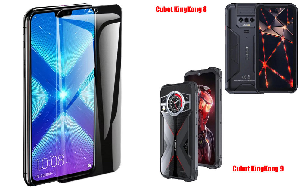 Защитное стекло NeoGlass для Cubot KingKong 8, KingKong 9 – ультрапрозрачное и устойчивое Киев - изображение 2