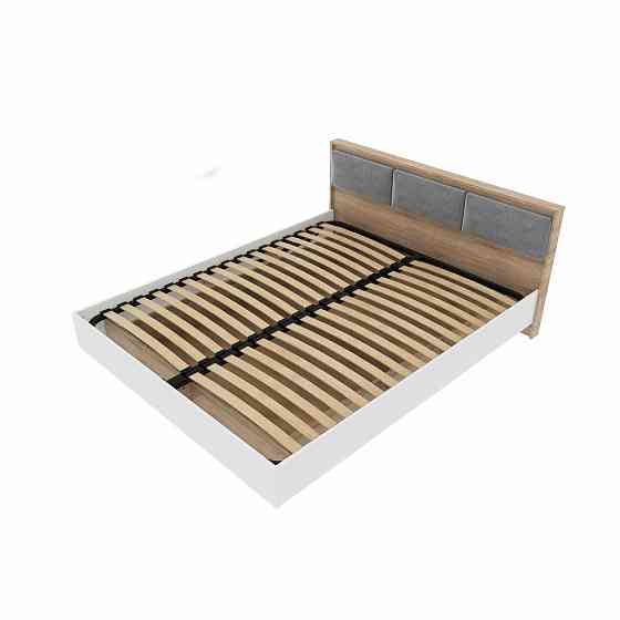 Кровать двуспальная (ламельный каркас) Эверест Сити-1600 200,5х168,8х82,6 см Дуб сонома/Белый (DTM-071114) Львов