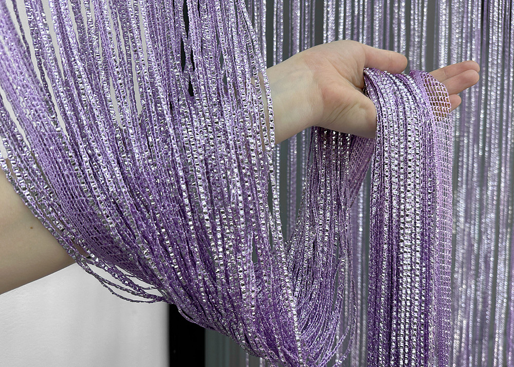 Шторы-нити Rovi Premium с люрексом Сиреневый 300х300см 1 шт (61-111) Киев - изображение 6