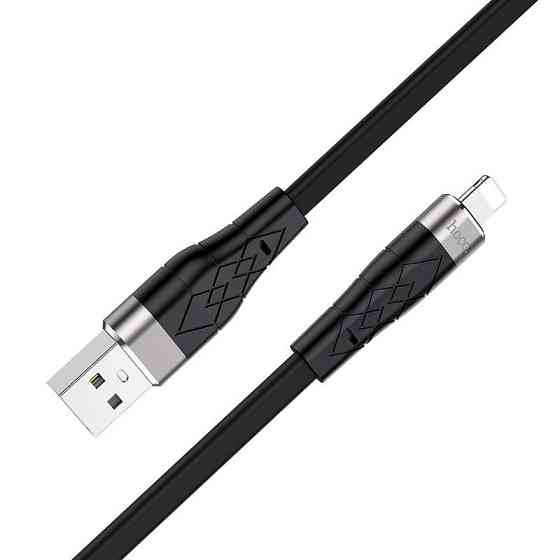 Кабель HOCO X53 USB to iP 2.4A, 1m, silicone, aluminum connectors, Black Київ