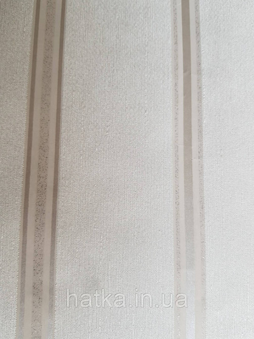 Шпалери вінілові на флізелін метрові Marburg Kingdom 31525 смуги білі бежеві сріблясті Київ - фото 2