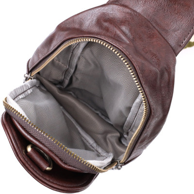 Сумка Vintage Из экокожи Коричневая (22794) Винница - изображение 11