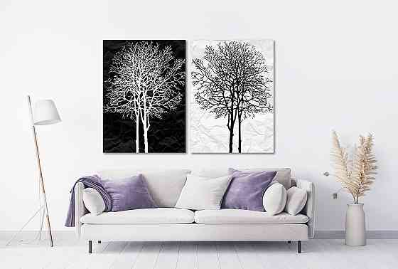 Модульная картина в гостиную / спальню  Дерева  TLV-2_048 90x132 см Київ