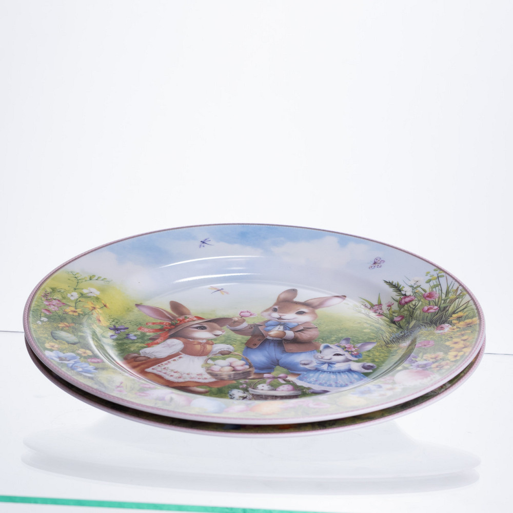 Набір обідніх тарілок Rabbit Family порцелянових 2штуки 25см HP-7323-10 Коломия - фото 3