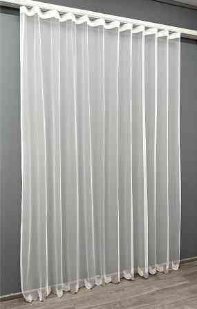 Тюль VR-Textil 1463т Грек-сетка с вышивкой Молочный с пудровым 300х270 см (42-0331) Киев