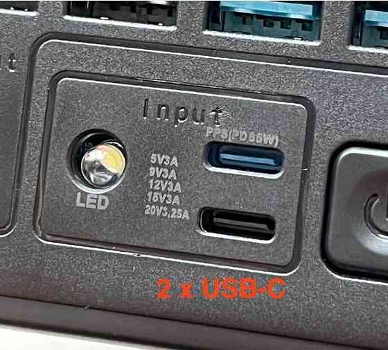 O2Project оригінал павербанк 60000mAh 65W 222Wh  2xUSB-C. Київ