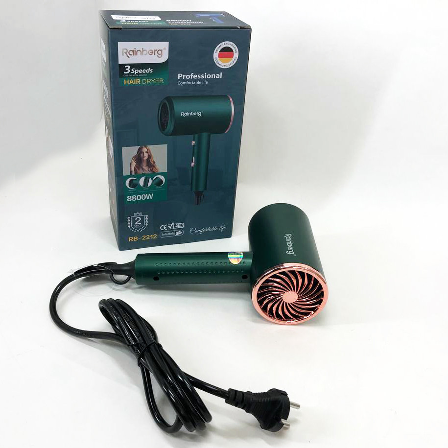 Фен для эффективной укладки волос, Профессиональный фен оригинал Мощный универсальный FY-69 Львов - изображение 3