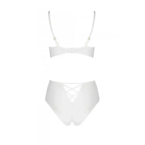 Еротичний комплект з малюнком Passion LOVELIA BIKINI L/XL, white Львів