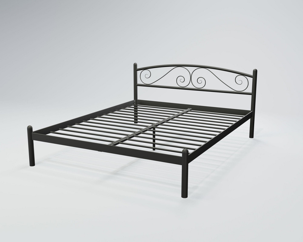 Кровать двухспальная ViolaDesign 120х200 антрацит Киев - изображение 1