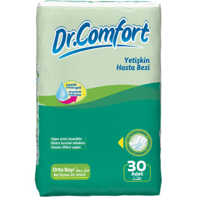Підгузки для дорослих Dr.Comfort Medium 6 крапель 30 шт (8680131200986) Вінниця - фото 1