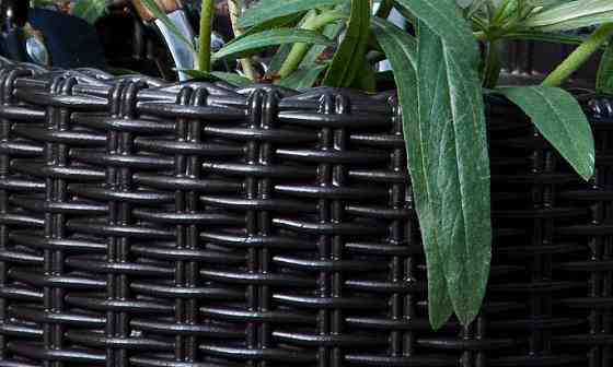 Горщик для квітів Keter 39 л. Cylinder Planter Large, сірий Київ