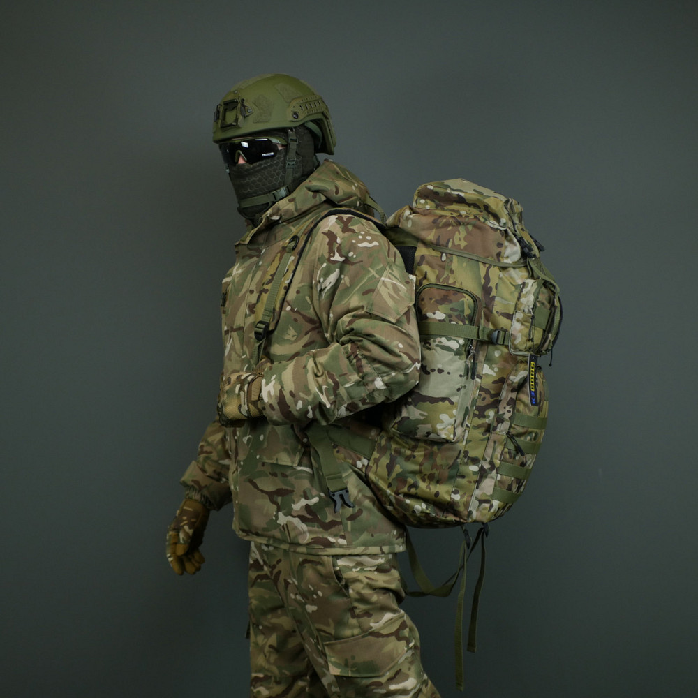 Тактичний рюкзак “Kiborg Pro” 70L Мультикам. Великий рюкзак тактичний multicam, армійський рюкзак на 70 літрів Київ - фото 10