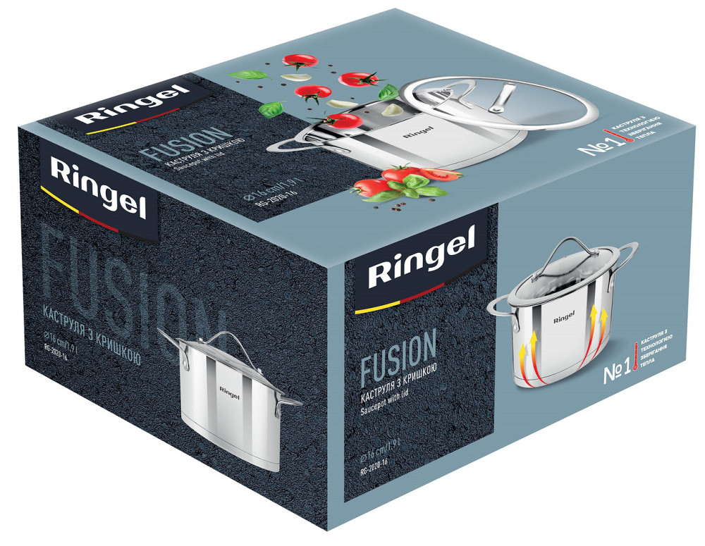 Кастрюля RINGEL Fusion 16 см 1.9л (6733716) Киев - изображение 6
