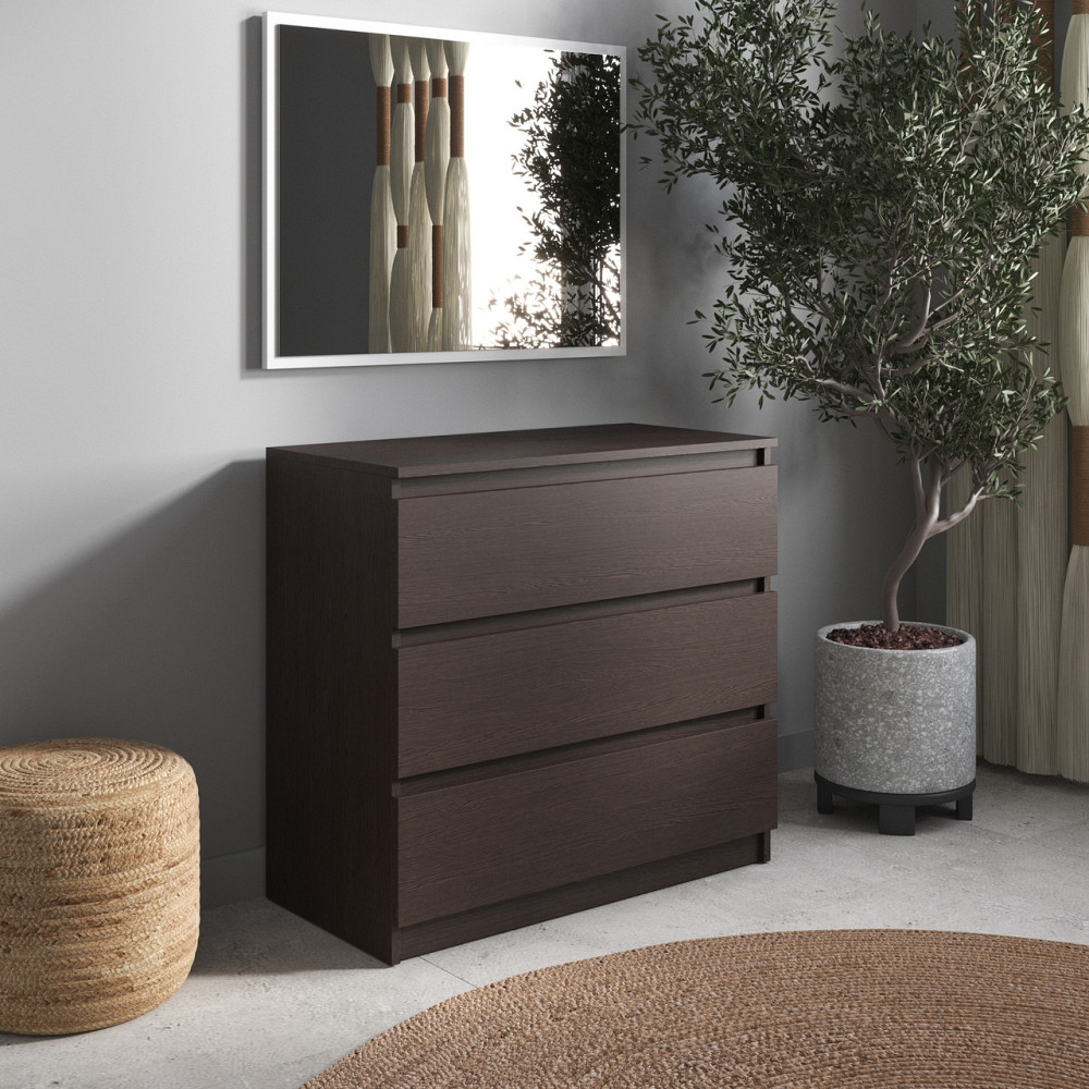 Комод VAYS R-3, на 3 ящика без ручек, ЛДСП 80×40×75 см – для дома, офиса, гостиной, спальни Львов - изображение 6