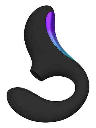 Кліторально-вагінальний звуковий стимулятор LELO Enigma Double Sonic Black Sex Aura Київ
