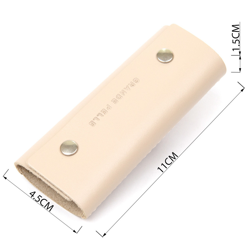 Ключниця з натуральної шкіри GRANDE PELLE 11390 Бежевий Київ - фото 3