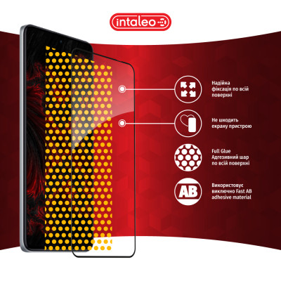 Стекло защитное Intaleo Full Glue Xiaomi Poco F5 Pro Black (1283126589928) Винница - изображение 7