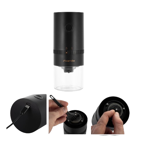 Кавомолка 150W прозорий/чорний 6733 KAMILLE Житомир - фото 7