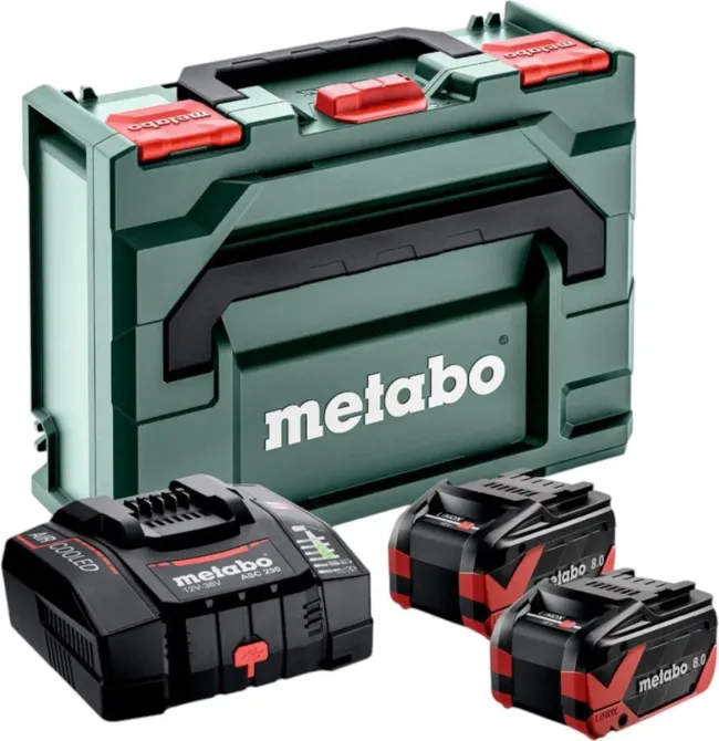 Zestaw startowy Metabo 2 Акумулятори LiHDX 18V/8.0Ah + ładowarka ASC 290 metaBOX Київ - фото 1