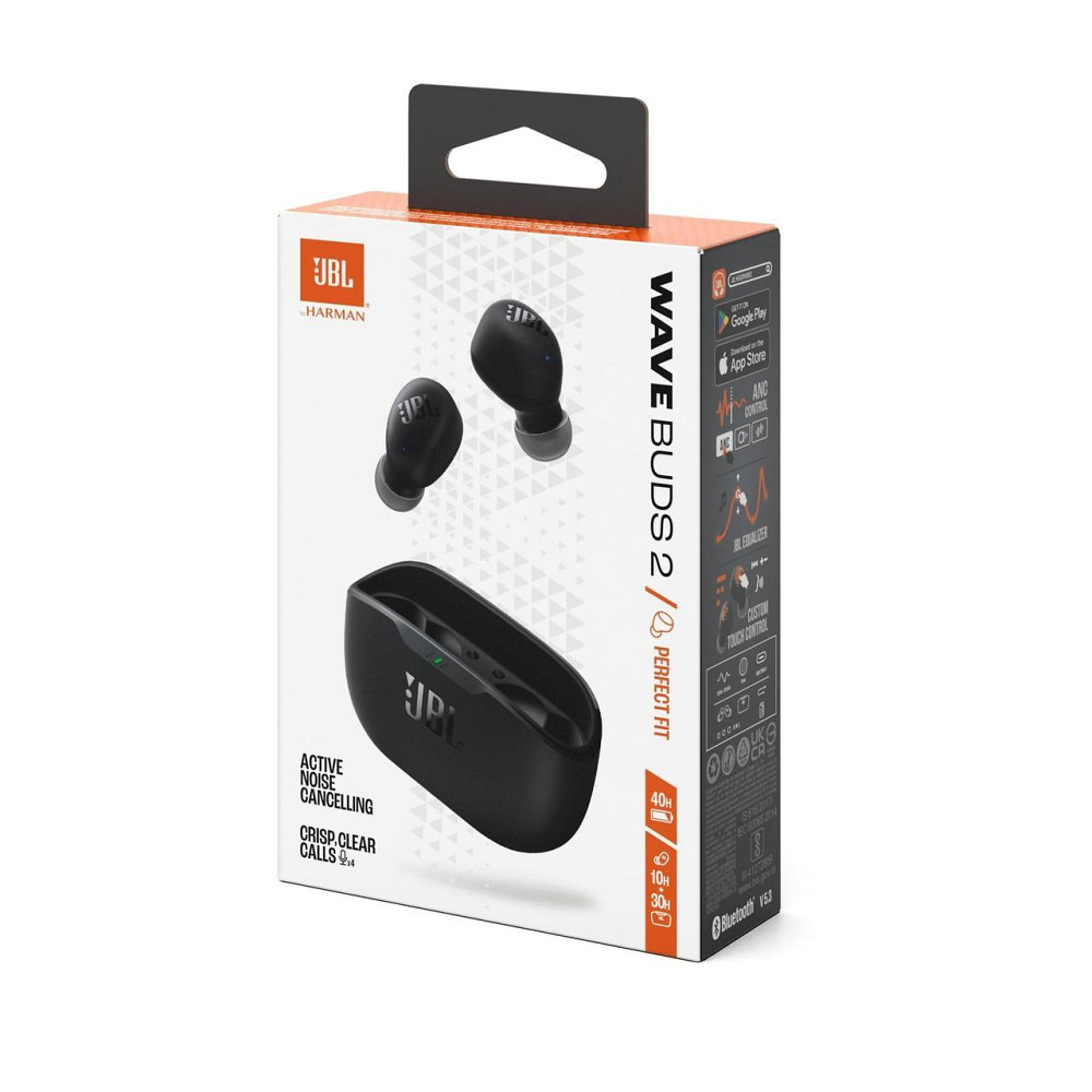 Bluetooth-гарнітура JBL Wave Buds 2 Black (JBLWBUDS2BLK) Чорний Харків - фото 3